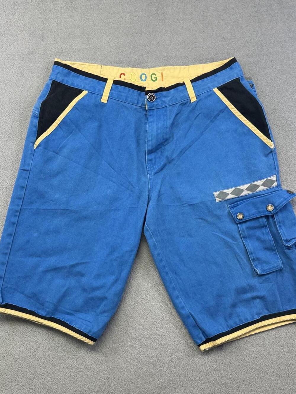 Y2K Coogi Australia Embroidered Blue Shorts